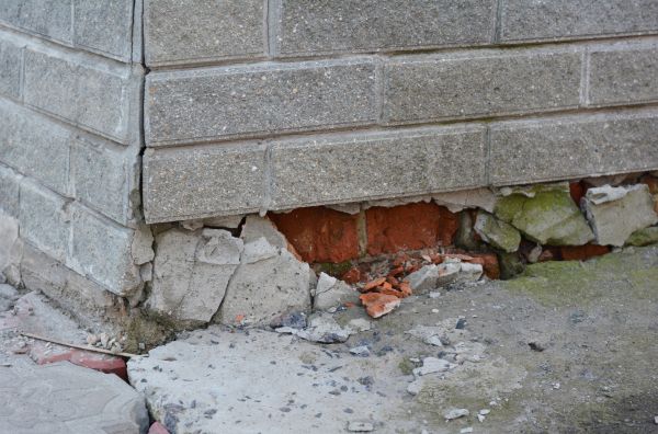 Foundation Settlement Repair in Waynesville